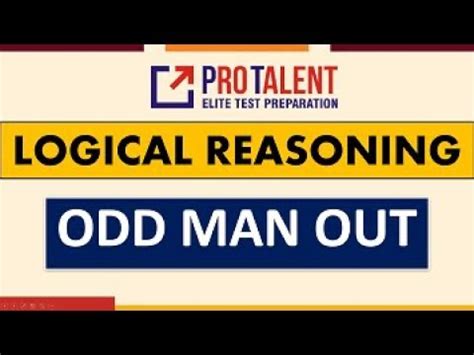 Odd Man Out Logical Reasoning Video Lecture CA Foundation