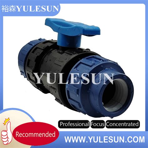 PP Quick Connection Compression Ball Valve PVC Ball Valve And PP Ball