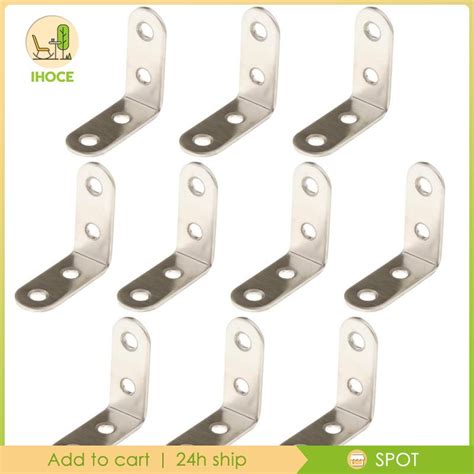 10pcs Corner Brace L Bracket Corner Bracket Right Angle Brace Brackets