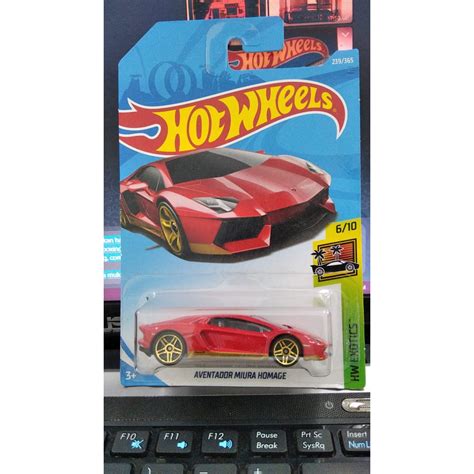 Jual Hot Wheels Lamborghini Aventador Miura Homage HW Hotwheels Lambo Shopee Indonesia