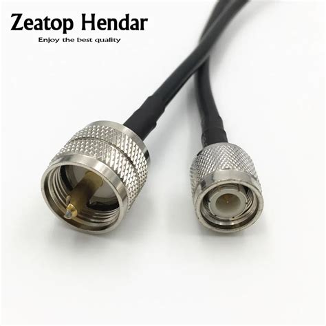 Pcs Rg Lmr Rf Cable Tnc Male Jack To Uhf Pl Male Plug