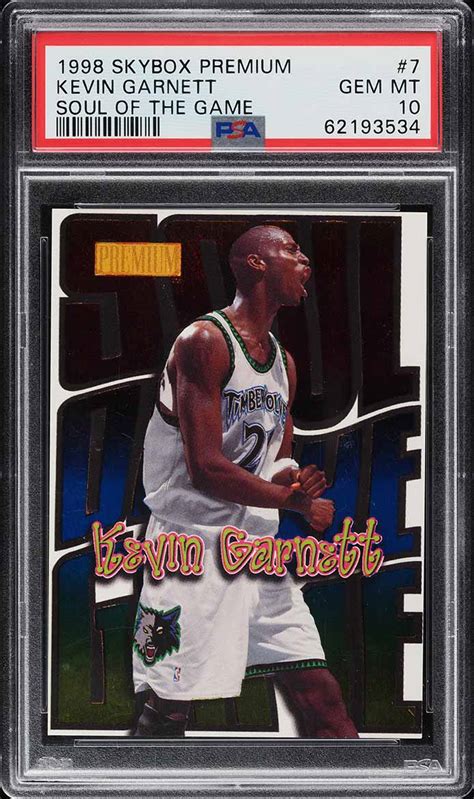 Skybox Premium Soul Of The Game Kevin Garnett Psa Gem