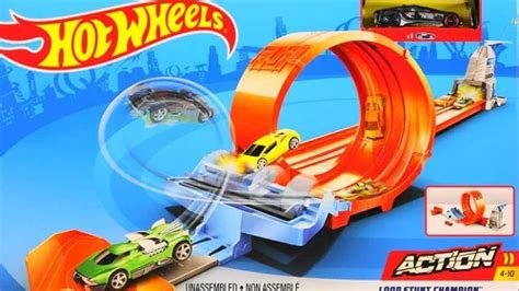 Pista Hot Wheels Action Championship Looping De Mattel Gbf Color Naranja Mercadolibre