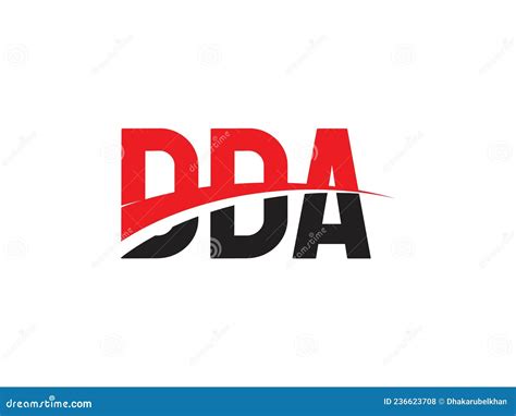 DDA Letter Initial Logo Design Vector Illustration Stock Vector ...