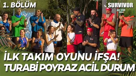 SURVIVOR ALL STAR 2024 İLK OYUN İFŞA ACİL DURUM KONSEYİ TURABİ POYRAZ