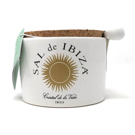 Sal De Ibiza Fleur De Sel Keramische Pot Wit Limited Edition