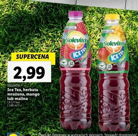 Promocja SOLEVITA Ice Tea herbata mrożona mango lub malina 1 5l w Lidl