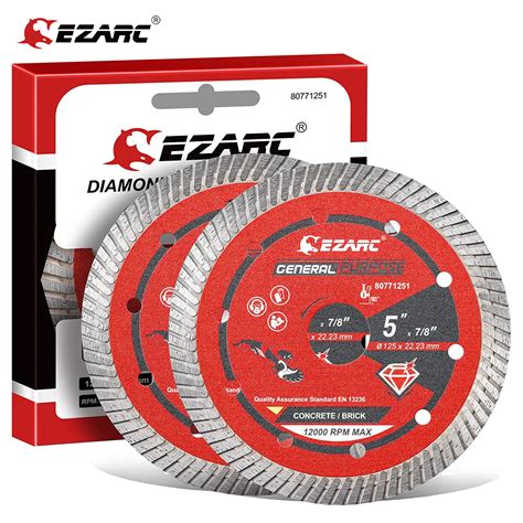 EZARC Hojas De Sierra De Diamante Turbo Para Amoladora Angular Hoja De