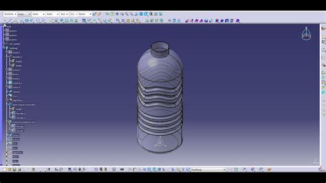 Bottle Surface Design Catia V I E Tasar M Youtube