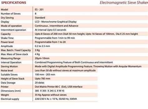 Table Top Electromagnetic Motorized Laboratory Sieve Shaker