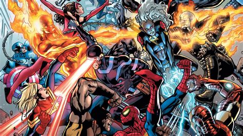 The Avengers X Men Spider Man Deadpool And More Go To Battle In