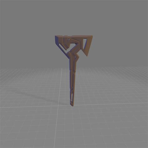 Stl File Valorant Axe Grid Skin・3d Print Design To Download・cults