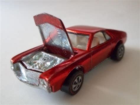 Vintage Redline Hot Wheels Custom Amx 1968 Mattel Inc Usa Red Beauty 1852156309