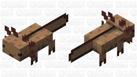 More Realistic Axolotl Brown Minecraft Mob Skin