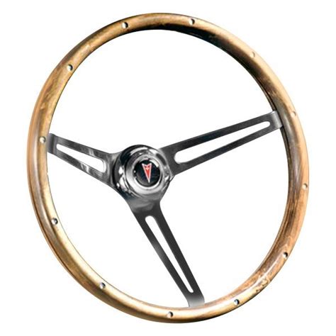 Grant® 987 3 Spoke Brushed Stainless Steel Slot Design Classic Nostalgia Series Steering Wheel