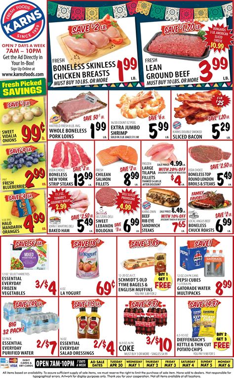 Karns Quality Foods Ad Circular Rabato