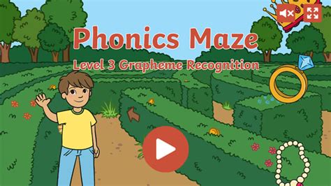 Phonics Maze Level 3 Grapheme Recognition Twinkl