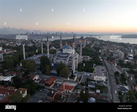 Istanbul Turkey Sultanahmet With The Blue Mosque And The Hagia Sophia