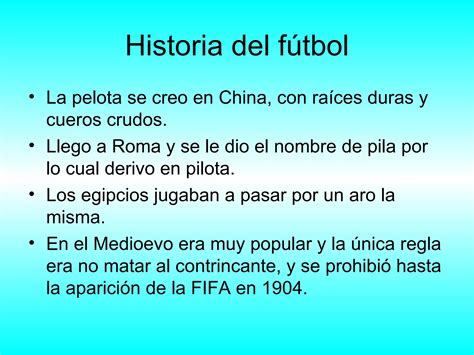 Historia Del Fútbol Ppt