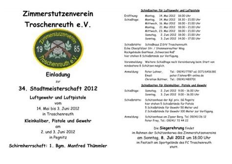 34 Stadtmeisterschaft 2012 Luftgewehr Und Luftpistole