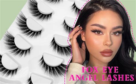 Amazon Outopen Pairs Fox Eye Lashes Mm Winged Angel Lashes