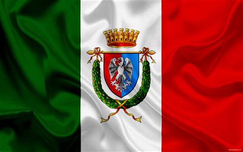 Download wallpapers coat of arms, province Rome, Italy, italian flag ...