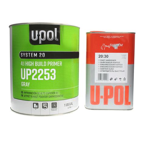 1 U Pol 2253 Urthane Primer Filler 1 Gal And 1 U Pol 2303 Fast Hardener 1l Kit Ebay