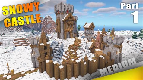 Snowy Castle In Minecraft HOW To MAKE A Minecraft Base Fort In Snowy