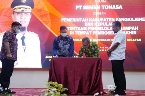 Infopublik Semen Tonasa Dan Pemkab Pangkep Sepakat Ubah Sampah Jadi