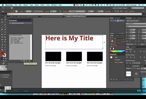 Css Properties In Illustrator Tutorial Video Web Design Blog