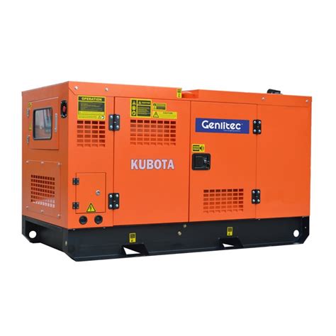 Genlitec Power® Single Phase 28kw Kubota Diesel Generator 50hz