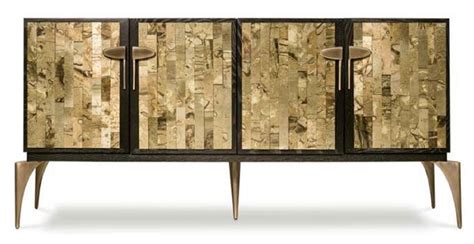 Casa Padrino Designer Sideboard Dunkelbraun Gold Messing 192 X 46 X