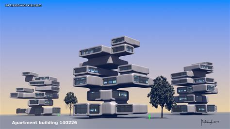 Sci Fi Building Concept Art