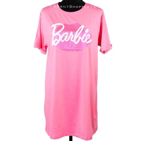 Barbie Intimates Sleepwear Sparkly Hot Pink Barbie Sustainable Cotton Nightie Poshmark