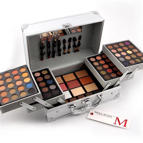 Miss Rose Aluminum Case Professional Make Up Set Elegrant Complete