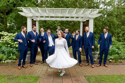 Bride Dances With Groomsmen