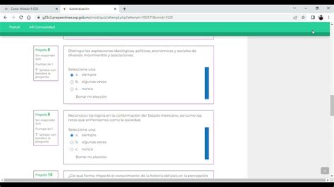 Autoevaluación Semana 4 Modulo 9 YouTube