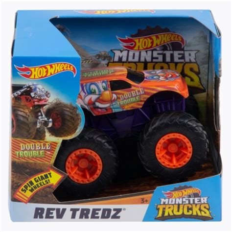 Hot Wheels Monster Trucks Rev Tredz Double Trouble Vehicle Ct Kroger