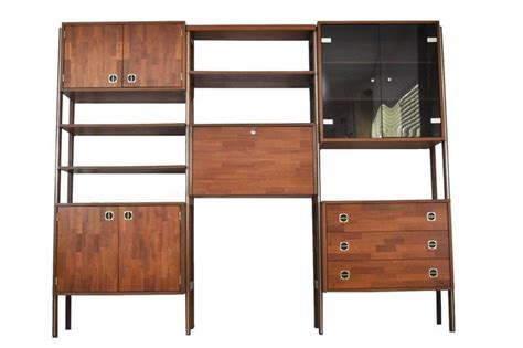 Mid Century Walnut And Teak Modular Wall Unit Modular Walls Wall