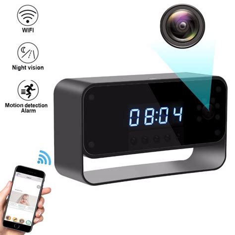 Wifi Alarm Clock Full Hd 1080p Wireless Spy Camera Memory Not Included