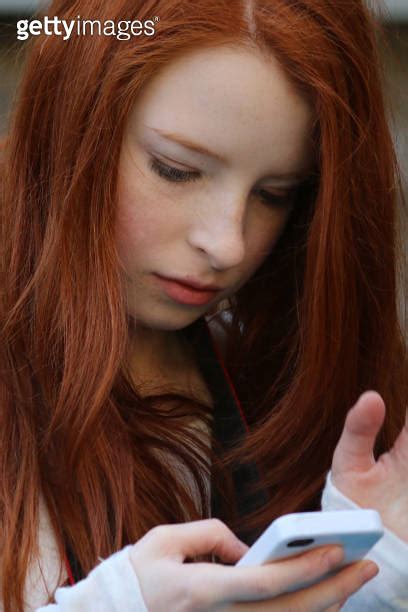 Image Of Red Haired Teenage Girl 14 15 With Pale Skin And Freckles