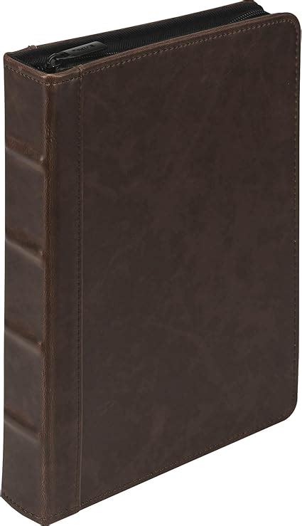 Amazon Samsill Vintage Hardback Mini 3 Ring Zipper Binder