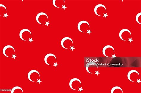 Geometric Pattern In The Colors Of The National Flag Of Turkey The ...