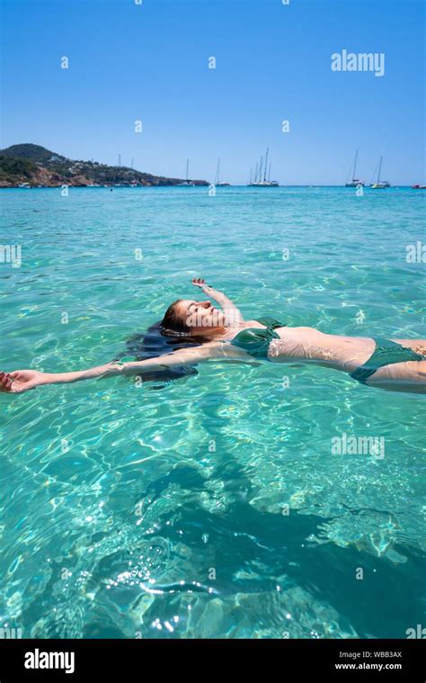 Woman Beach Ibiza Bikini High Resolution Stock Photography And Images