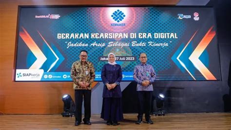 Kemnaker Komitmen Implementasikan Transformasi Digital Kearsipan Bidang