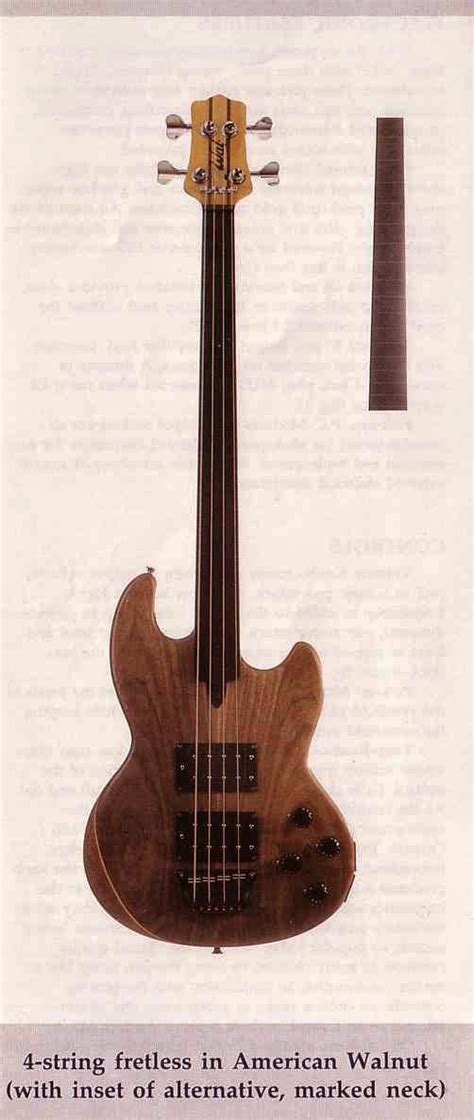 A History Of Wal Basses My Basses 1985 Wal Custom 4 String Bass W2601