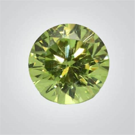 Cubic Zirconia Peridot Round Cubic Zirconia CZ Natural