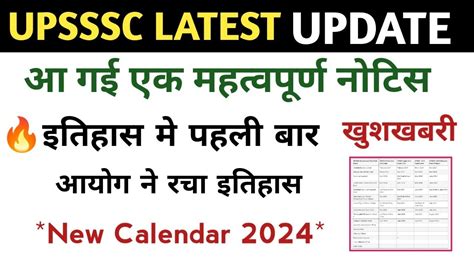 Upsssc Latest News Today Upsssc New Notice