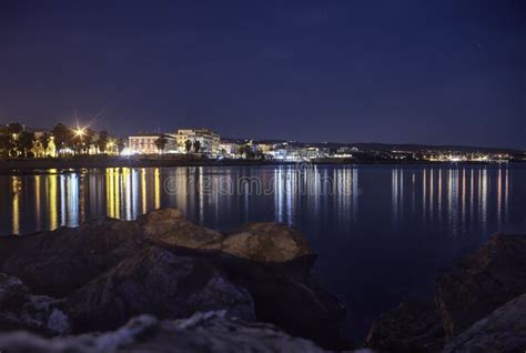 Civitavecchia Beach at Mediterranean Sea in Italy Stock Image - Image ...