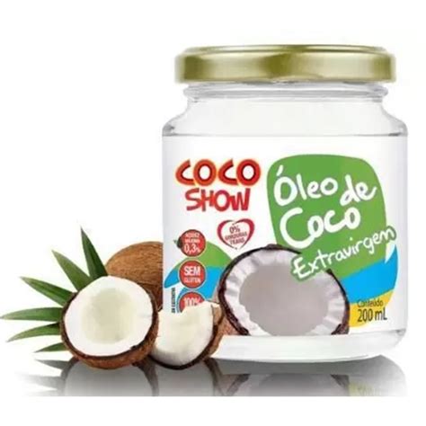 Oleo De Coco Sem Sabor E Sem Cheiro Ml Coco Show Shopee Brasil